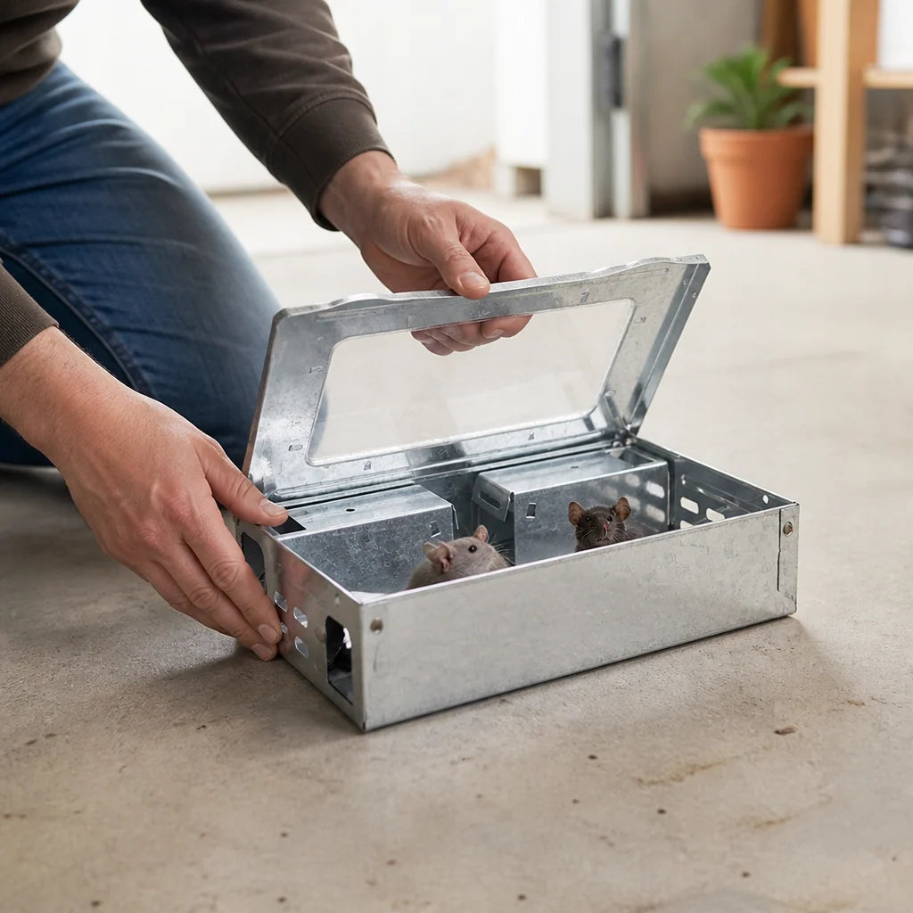 Humane Animal Trap Live Catch & Release Galvanized