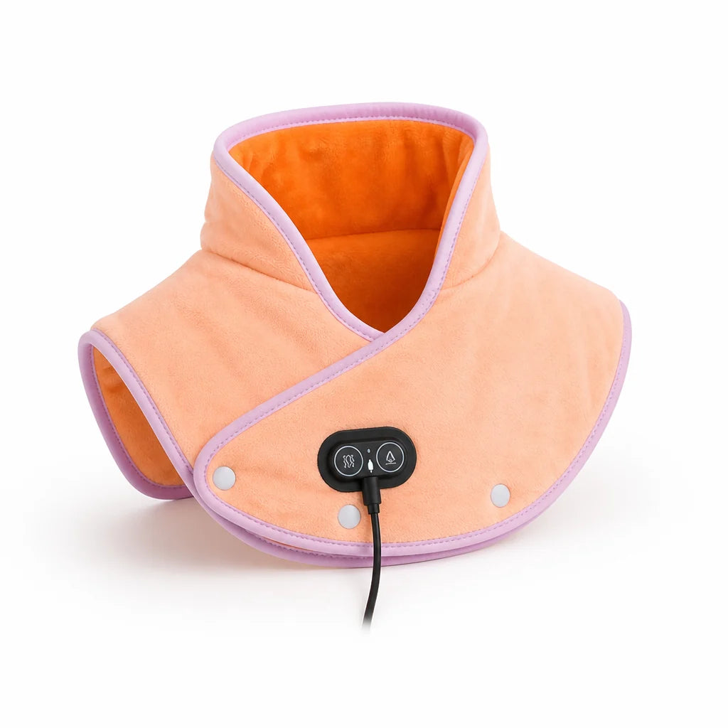 USB-Powered Vibrating Heating Pad for Neck and Shoulders (3 Heat Settings)