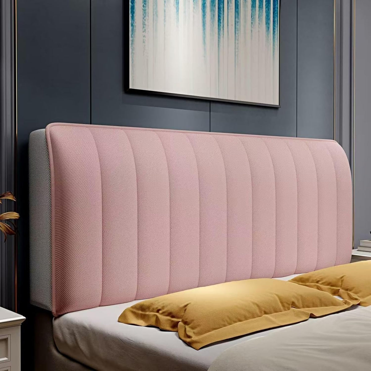 Headboard Protective Cover Velvety Soft Bed