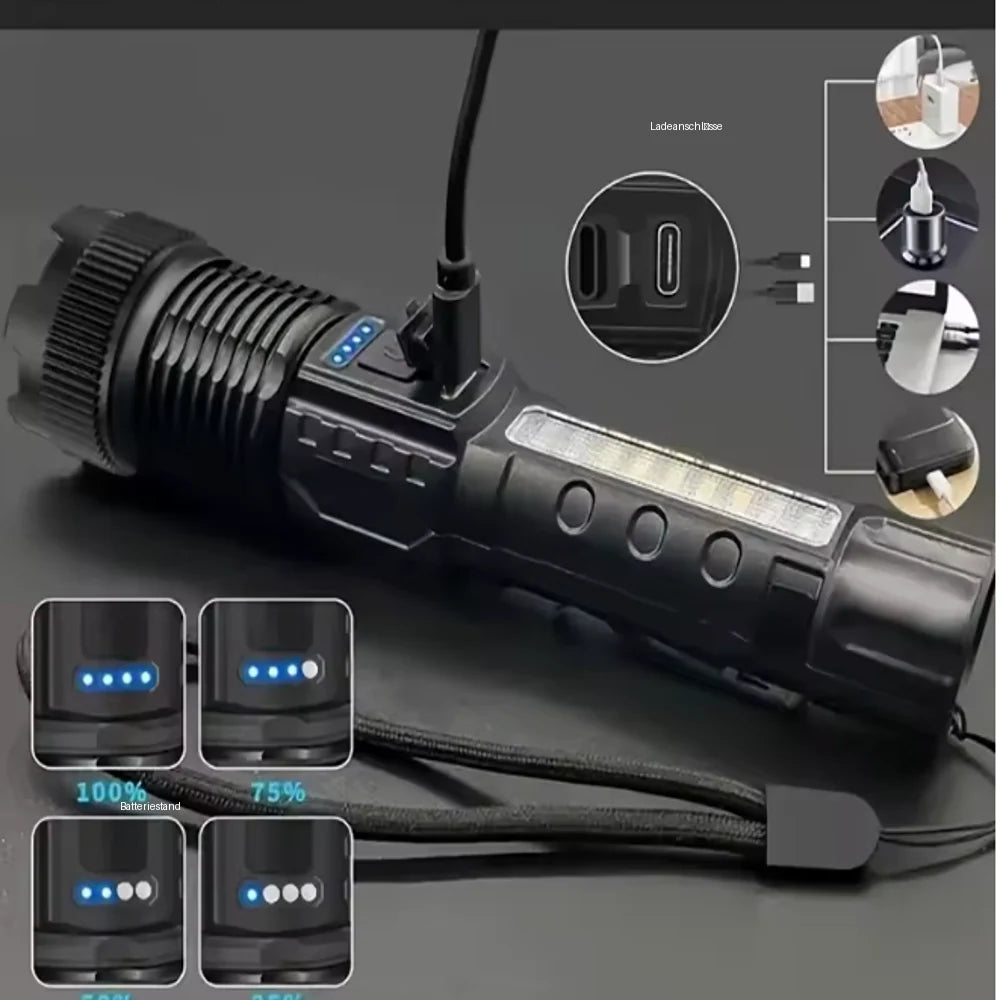 LumaShield Flashlight with 7 Light Modes