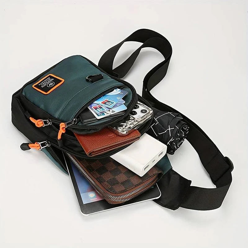 Waterproof Shoulder Bag with Multiple Compartments