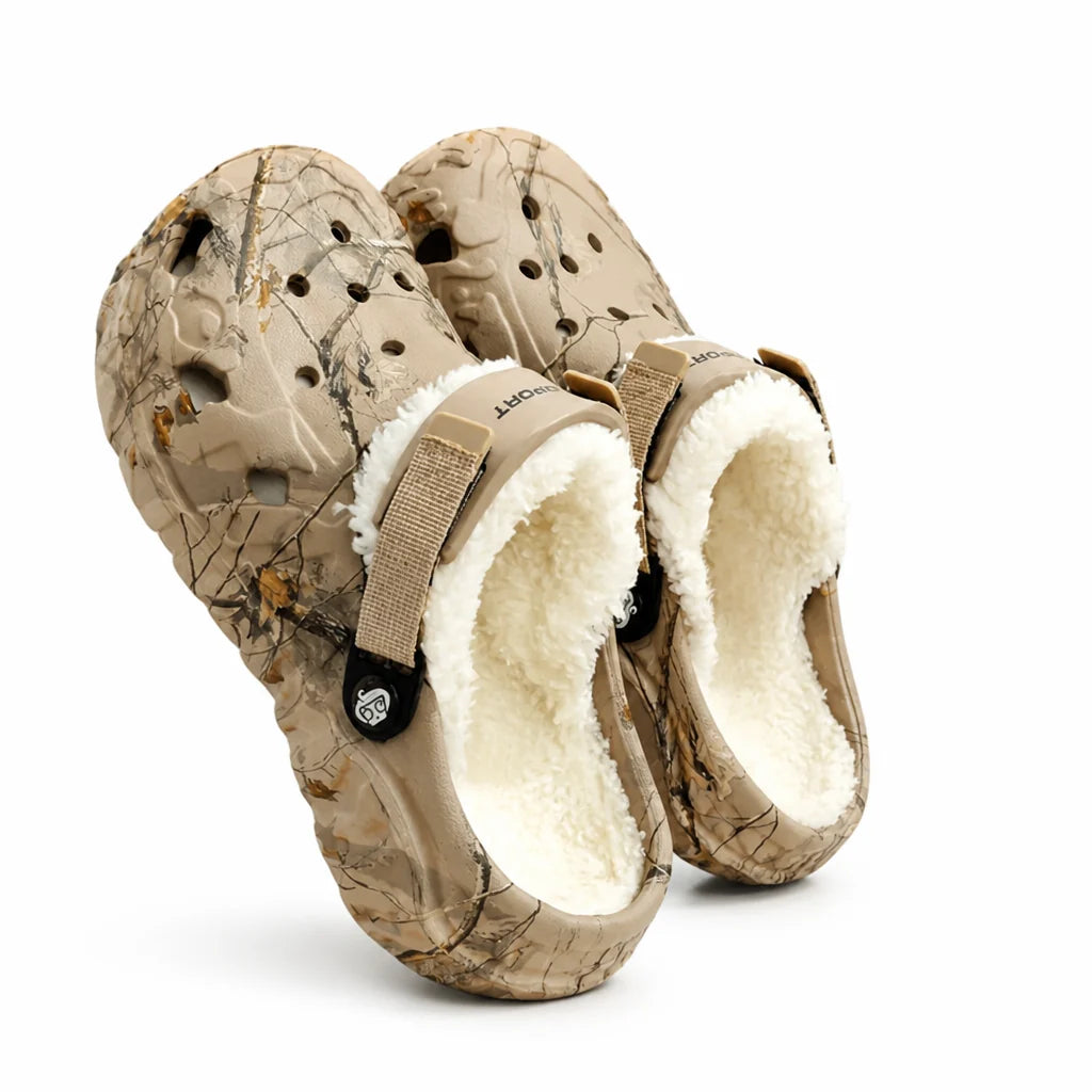 Fleece Lined Foldable Slip-On Non-Slip Clogs (Unisex)