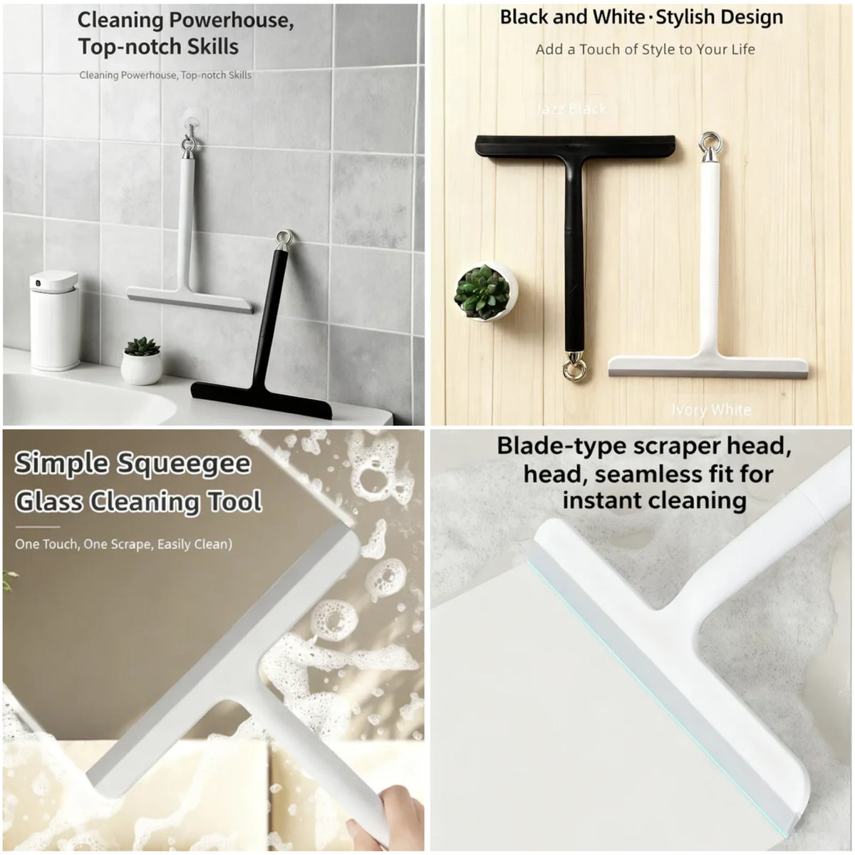 Silicone Shower Squeegee | 24 cm Wide Blade