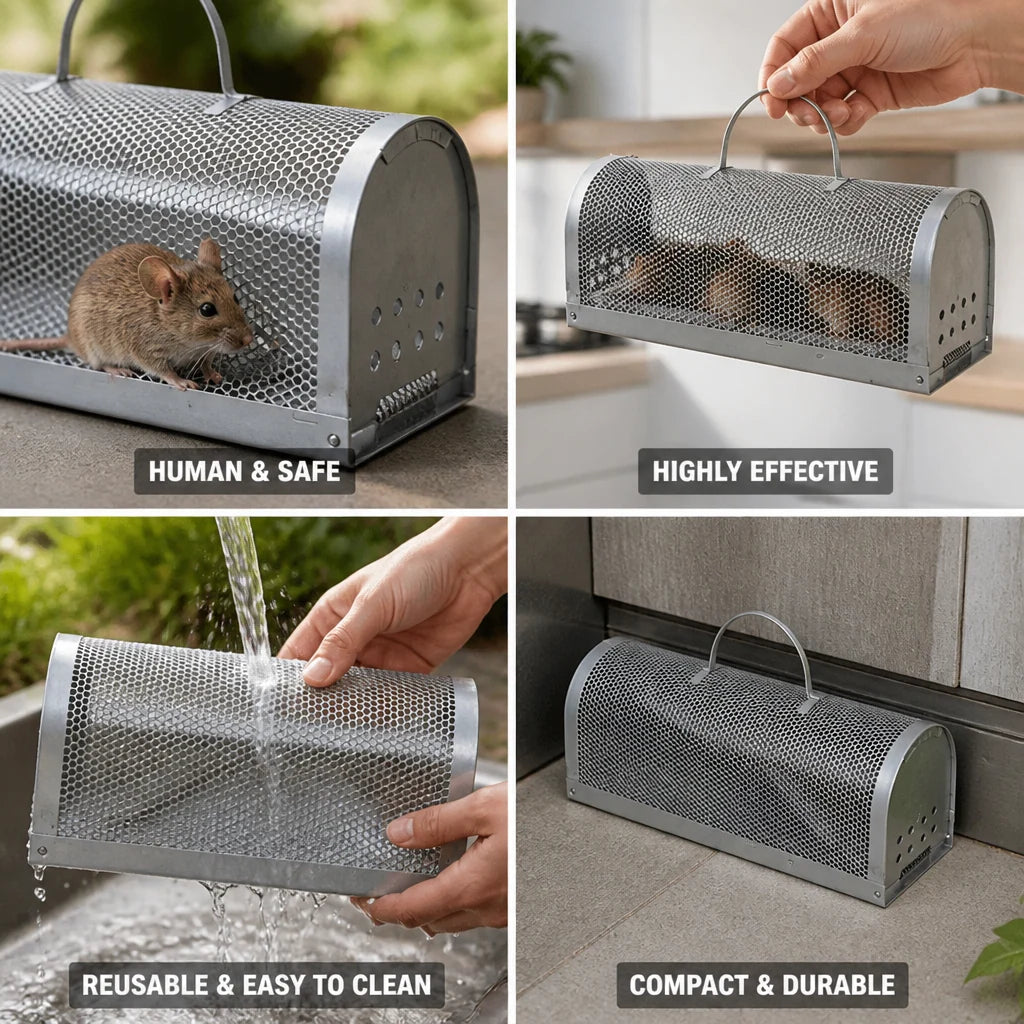 Mouse Trap Humane No Kill & Metal Cage