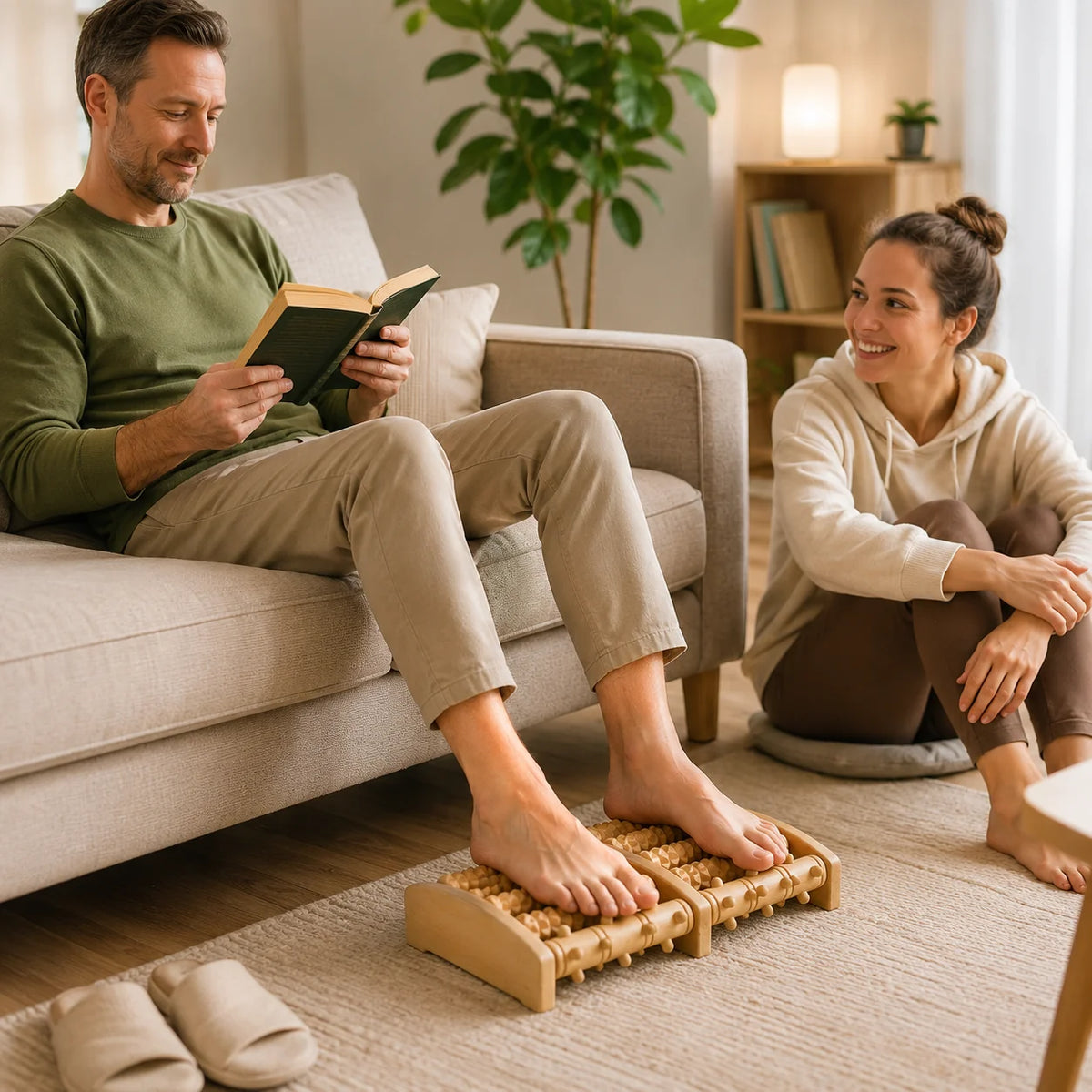 Foot Massage Board Made of Wood – Reflexology Massage