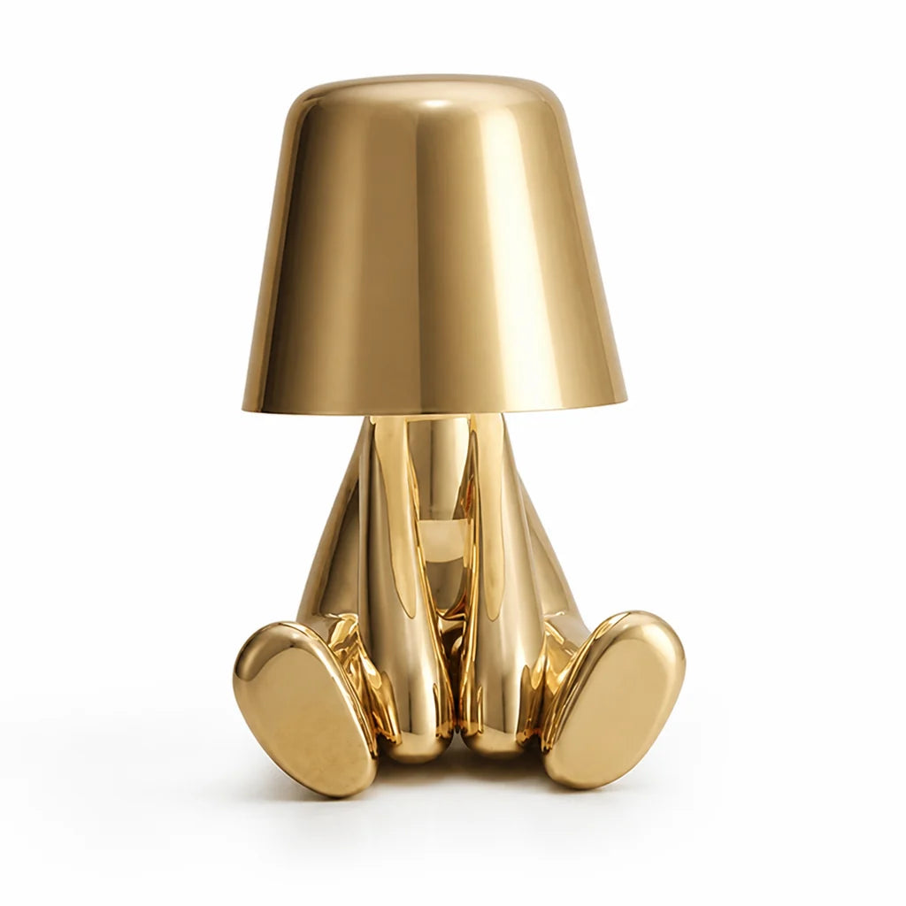 Energy-Saving LED Sculpture Desk Lamp (Gold/Silver)