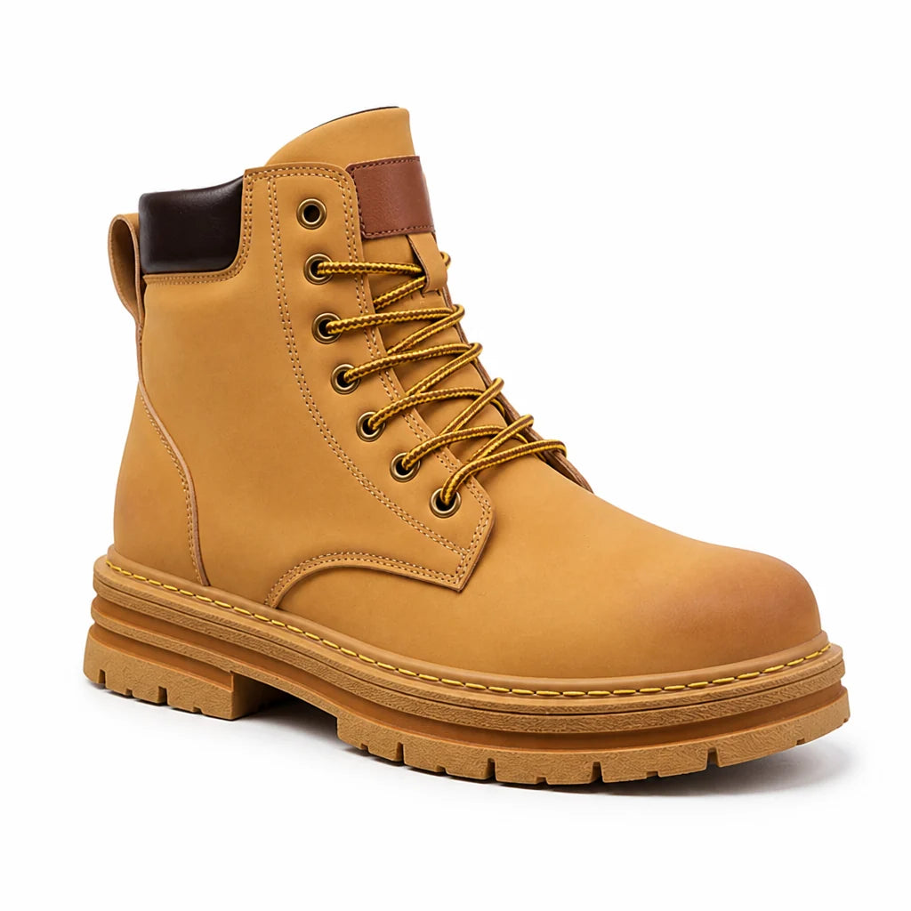 Padded Collar & Profile Sole Rubber Boots for Hiking