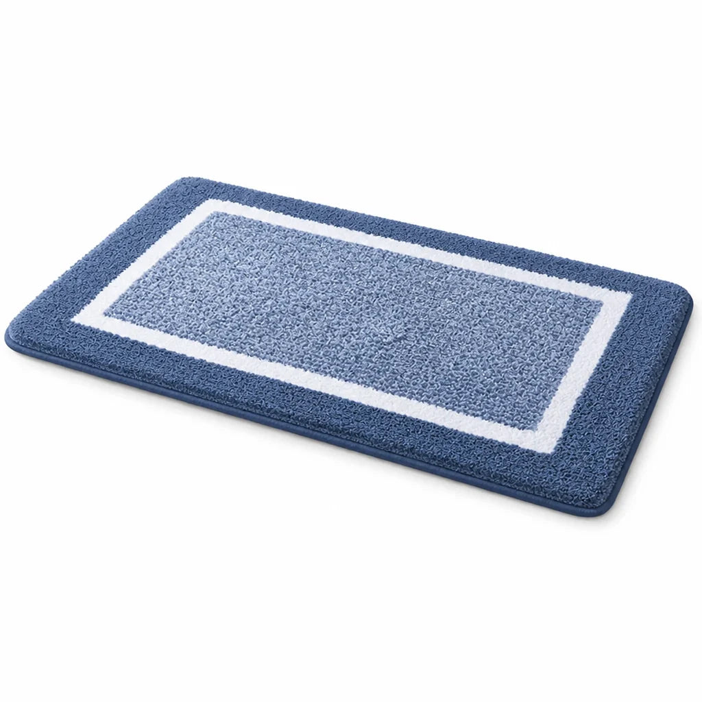 Plush Microfiber Non-Slip Bath Mat (Machine Washable)