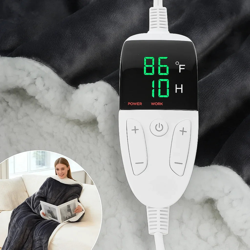 Wearable Blanket Heated Fleece Sherpa (50 x 70 in)