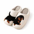 Women's Slippers Non-Slip Sole & Cotton Lined (Dachshund Motif)