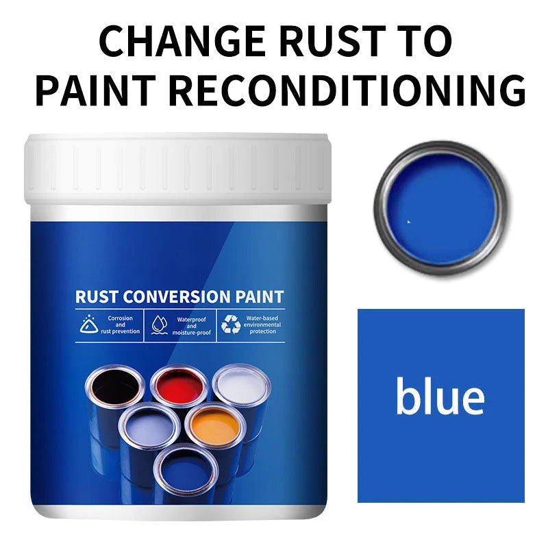 Water-based rust protection paint for metal surfaces