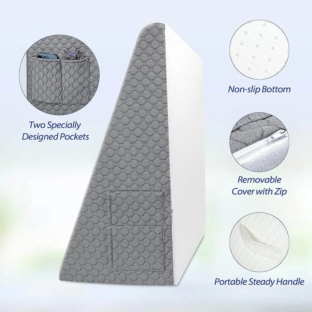 Wedge Pillow for Sleeping, Memory Foam