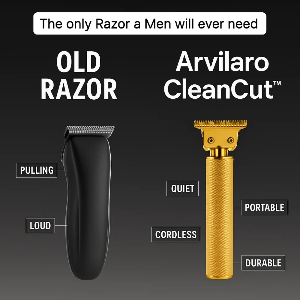 T-Blade Hair Trimmer Cordless Carbon Steel Blades