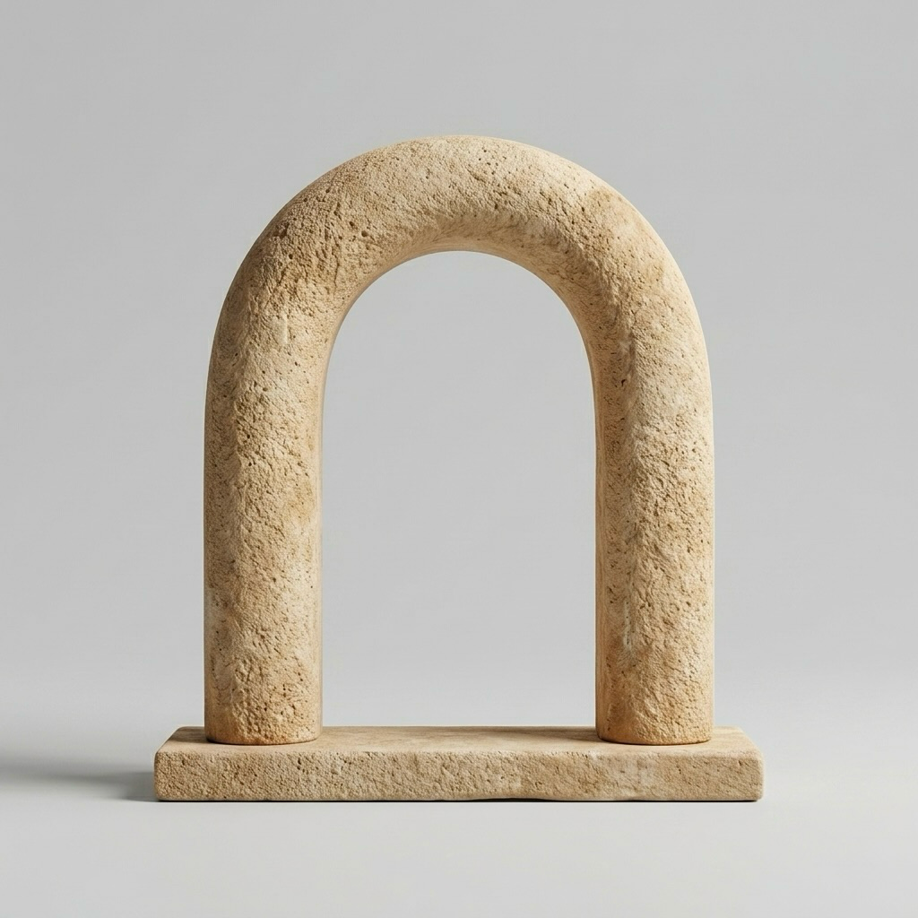 Stone Arch Sculpture, Modern Decor