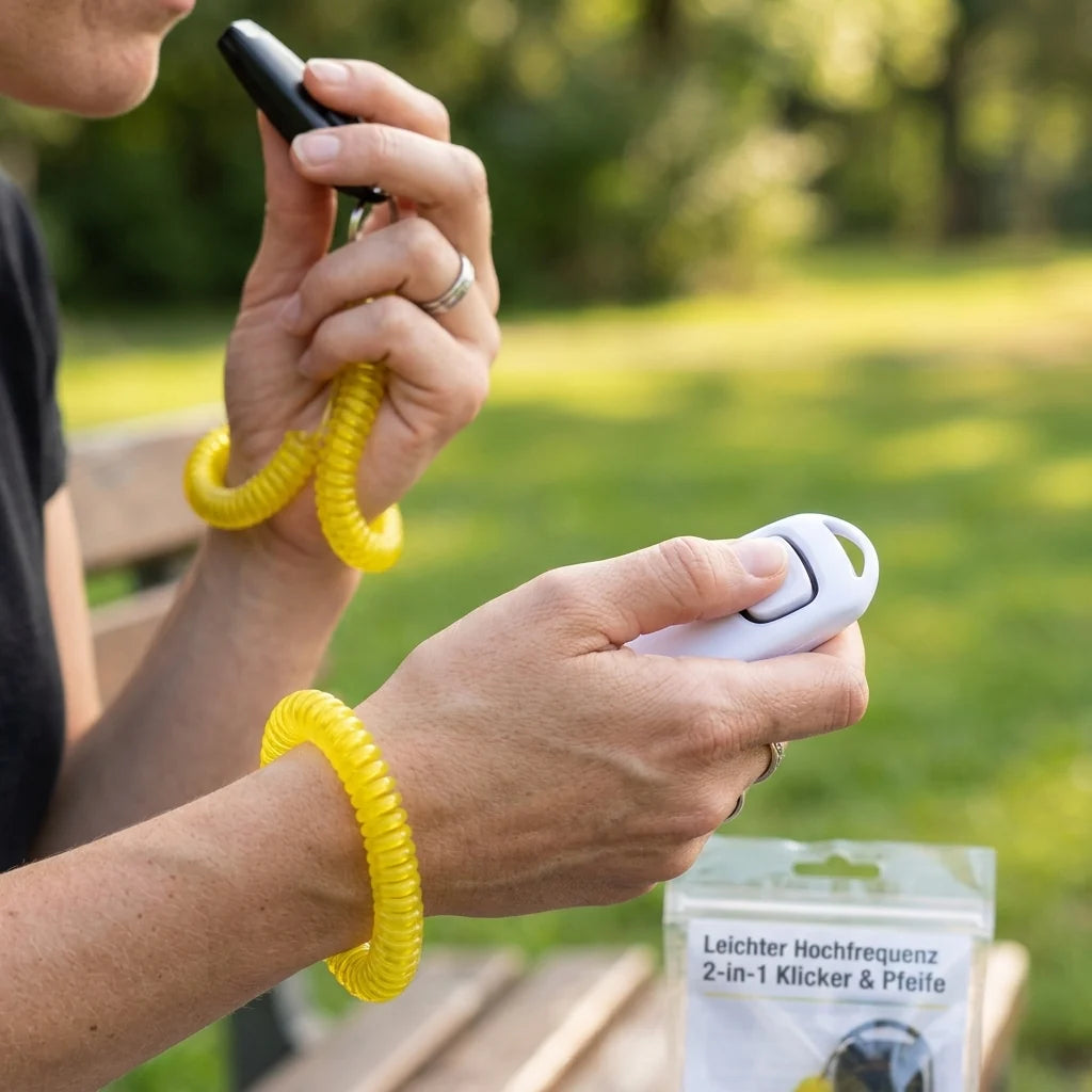 Lightweight High Frequency 2-in-1 Clicker & Whistle