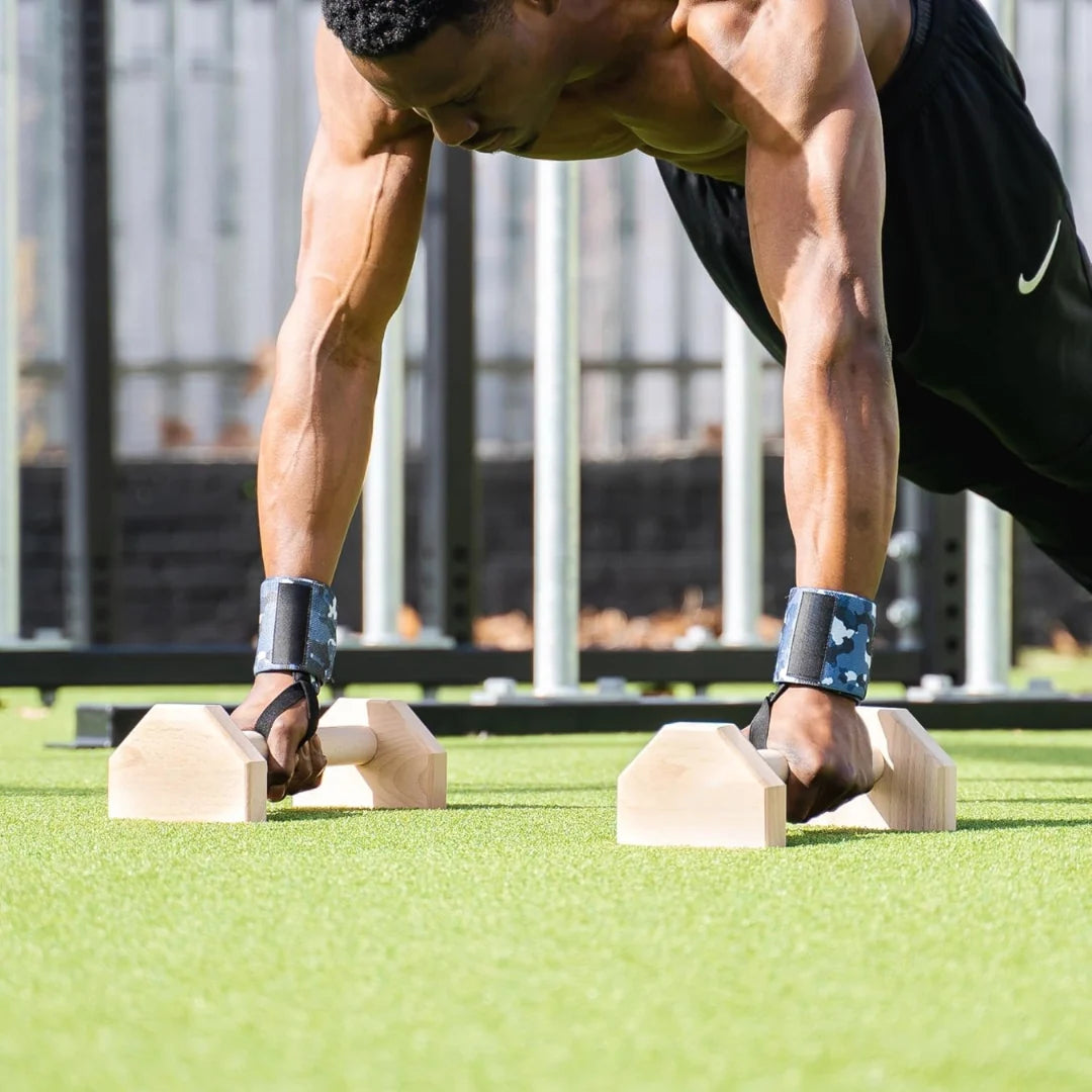 Push-Up Bars Wooden Non-Slip
