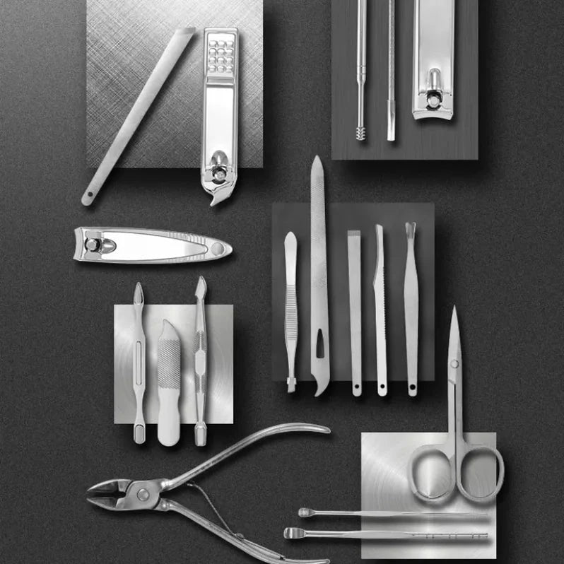 Manicure Set, 19-in-1 Stainless Steel Tools