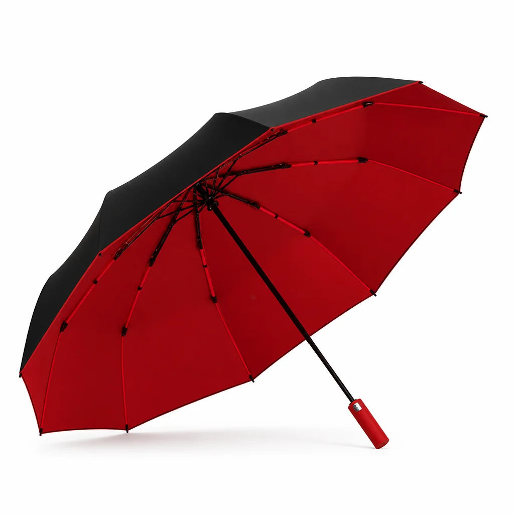 Double-Layer Windproof Folding Umbrella (125 cm Canopy)