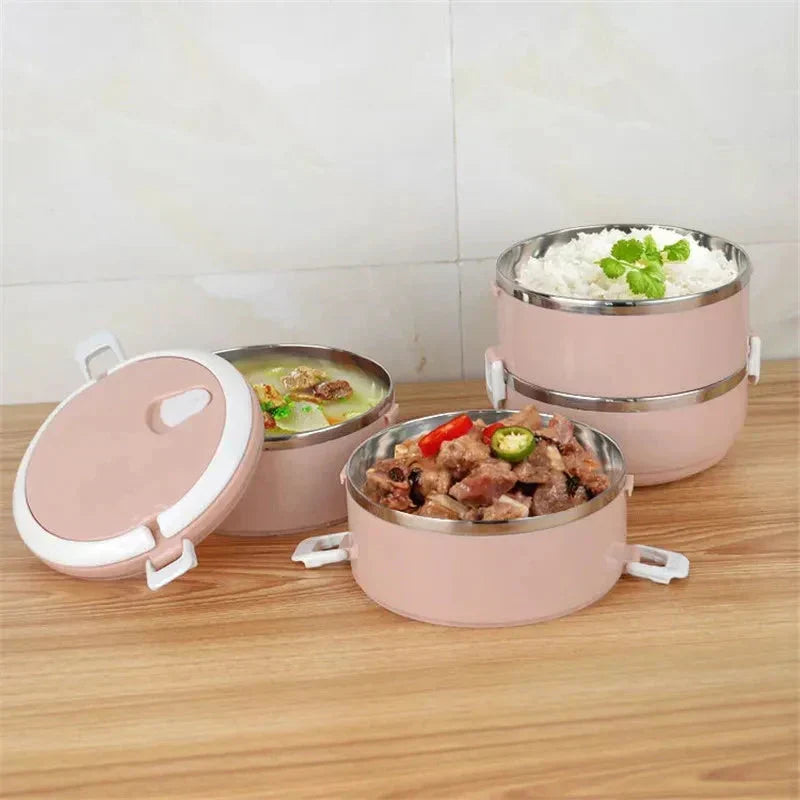 Insulated Lunch Box, Leakproof, Stainless Steel Interior