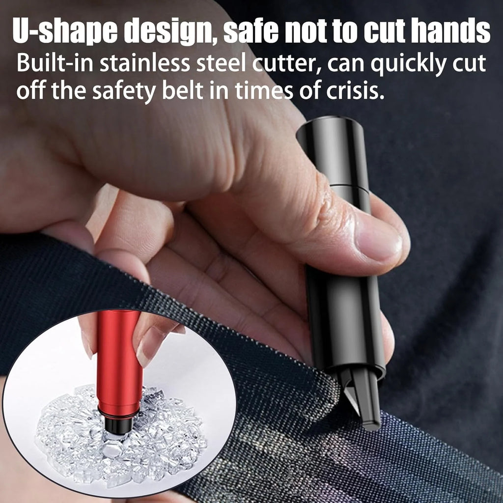 Car Escape Tool Keychain Window Breaker & Seat Belt Cutter