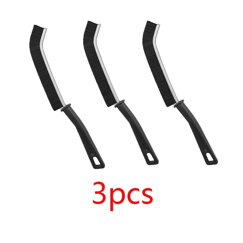 Grout Brush Long Handle & Nylon Bristles (3 Pack Set)