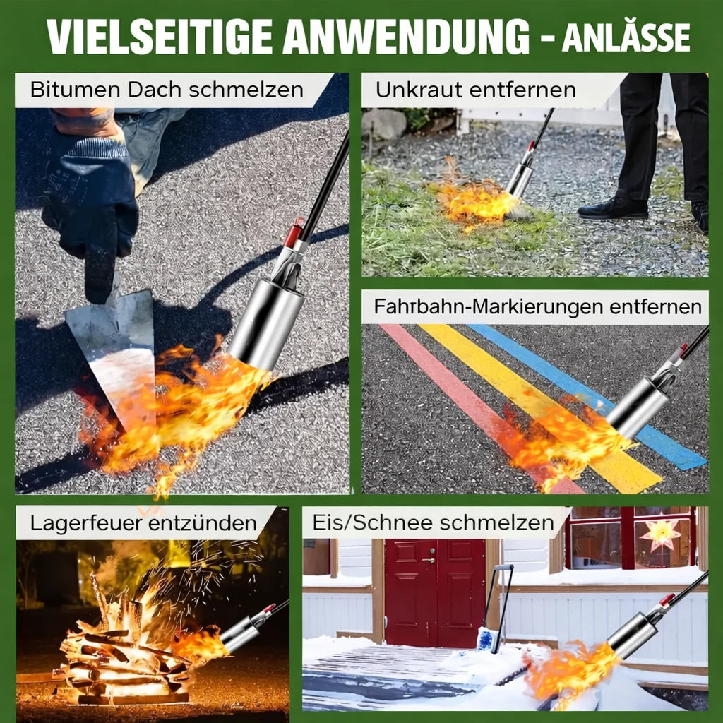 FlamoraX™ Torch — Master Your Flame, Fight Weeds and Ice with Confidence
