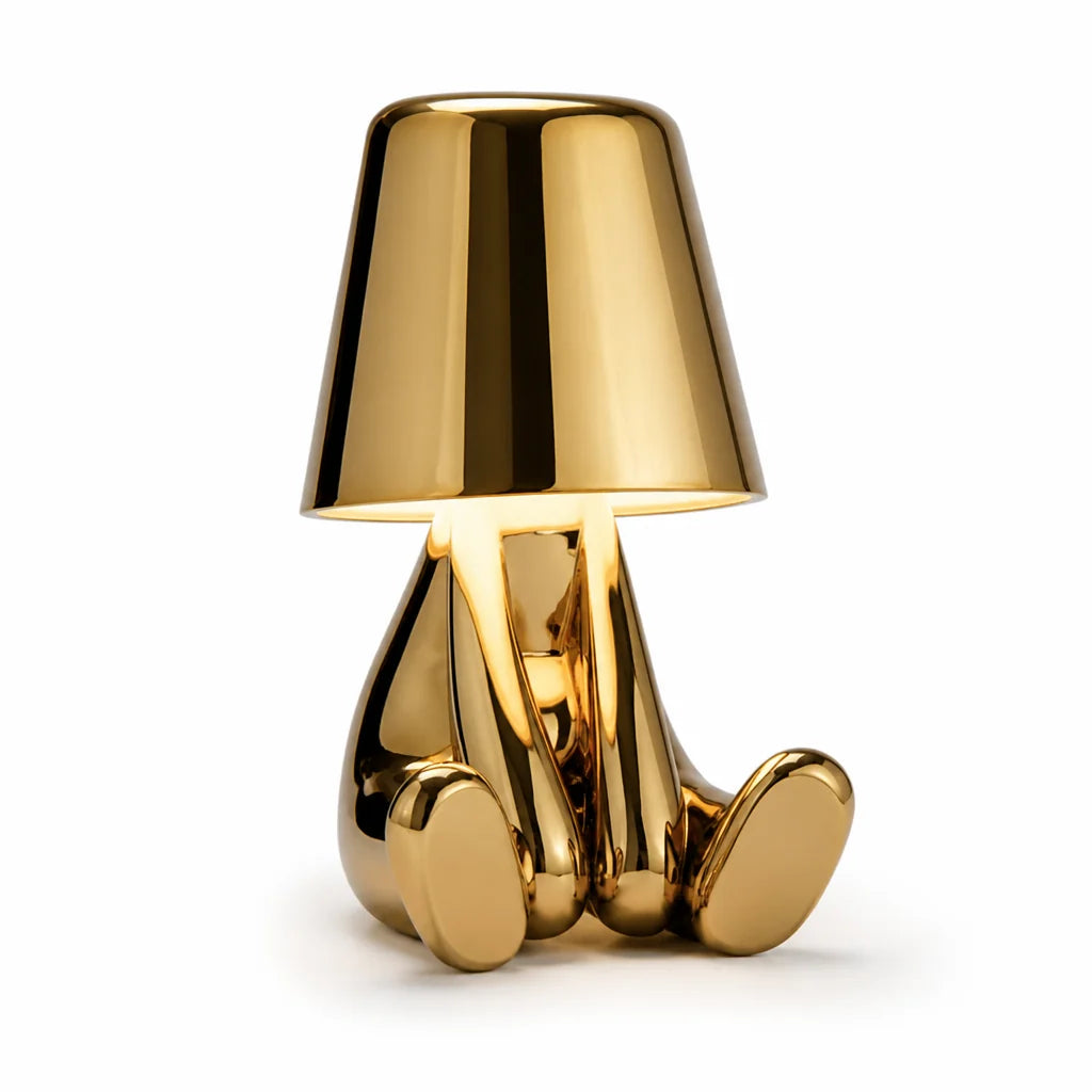 Energy-Saving LED Sculpture Desk Lamp (Gold/Silver)
