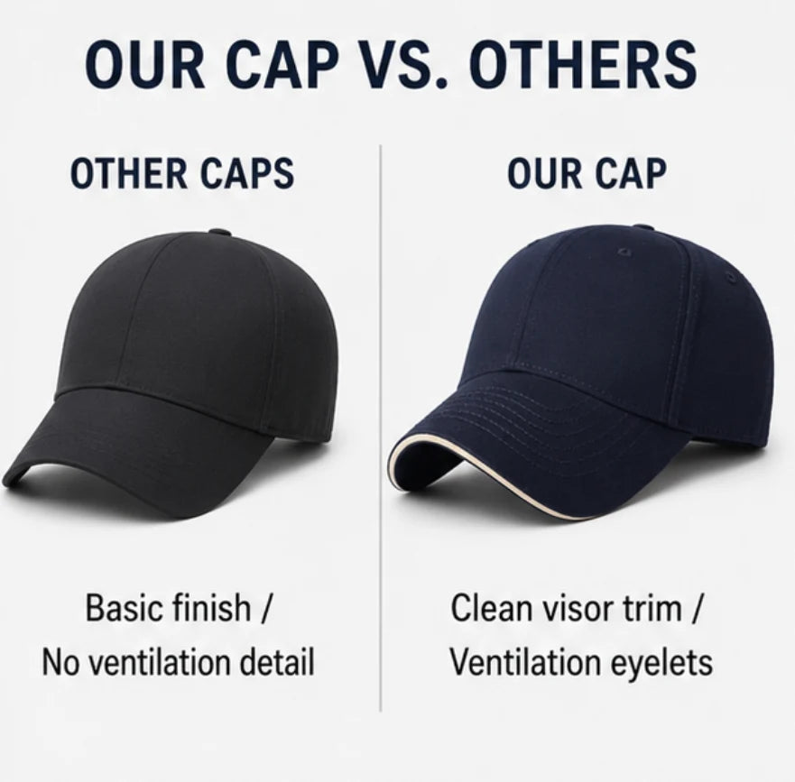 Men's Baseball Cap with Adjustable Strap