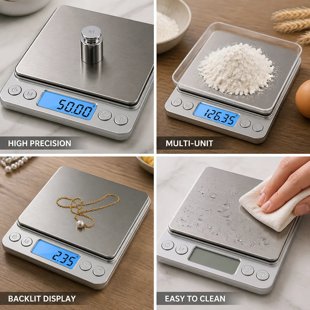 0.01g Precision Digital Kitchen Scale 3 kg