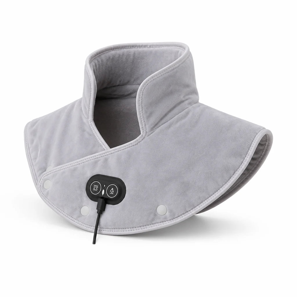 USB-Powered Vibrating Heating Pad for Neck and Shoulders (3 Heat Settings)