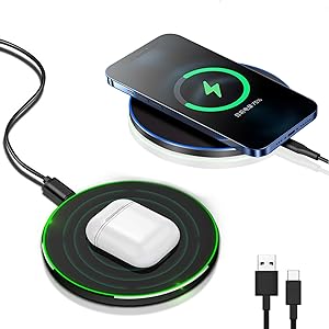 Wireless Charging Pad, Qi Phone Charger, 15W