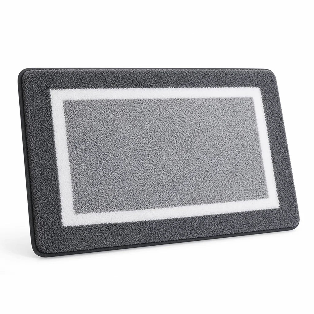Plush Microfiber Non-Slip Bath Mat (Machine Washable)