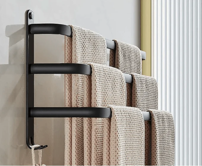 Bathroom Towel Rack Wall Mount Aluminum