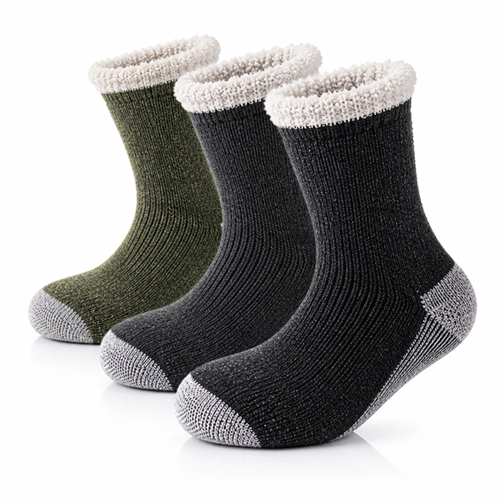 Thermal socks made of merino wool with terry lining (set of 3)