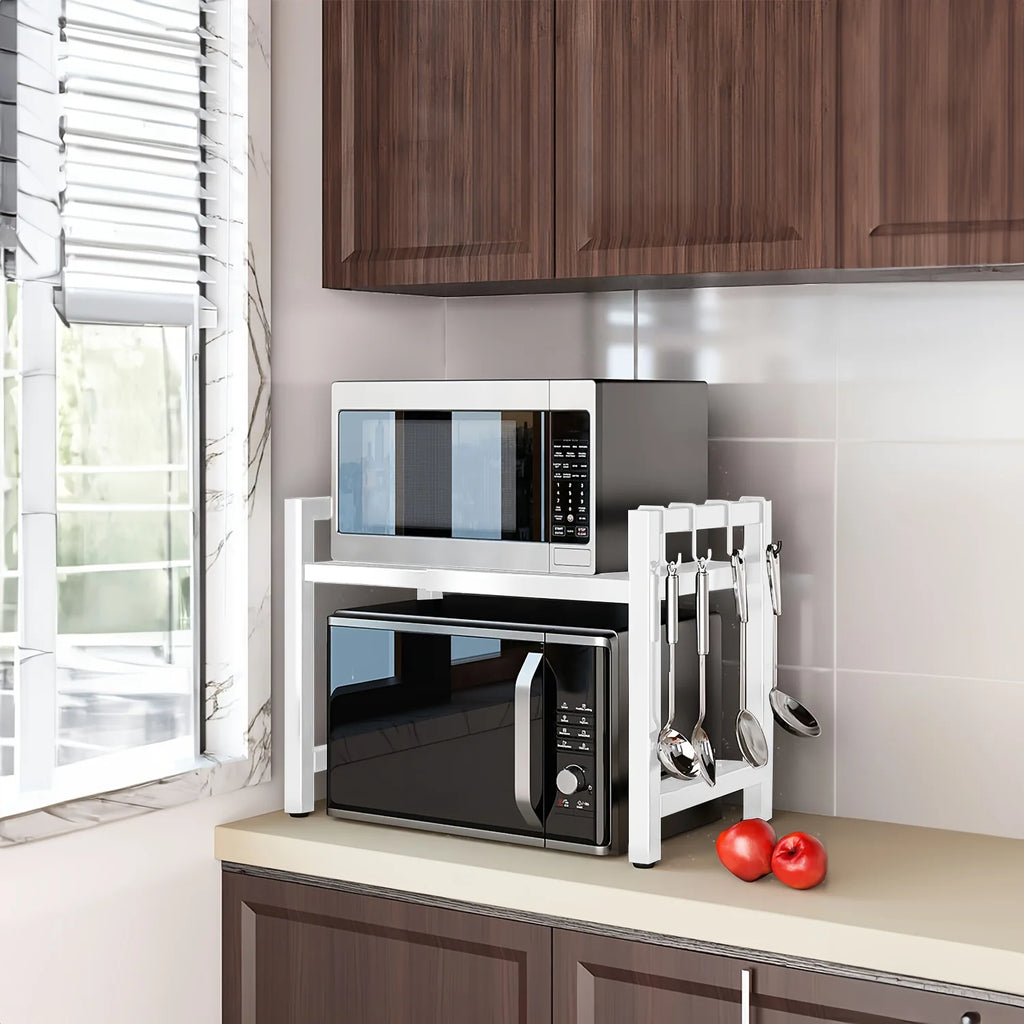 Extendable Microwave Shelf 2 Tiers