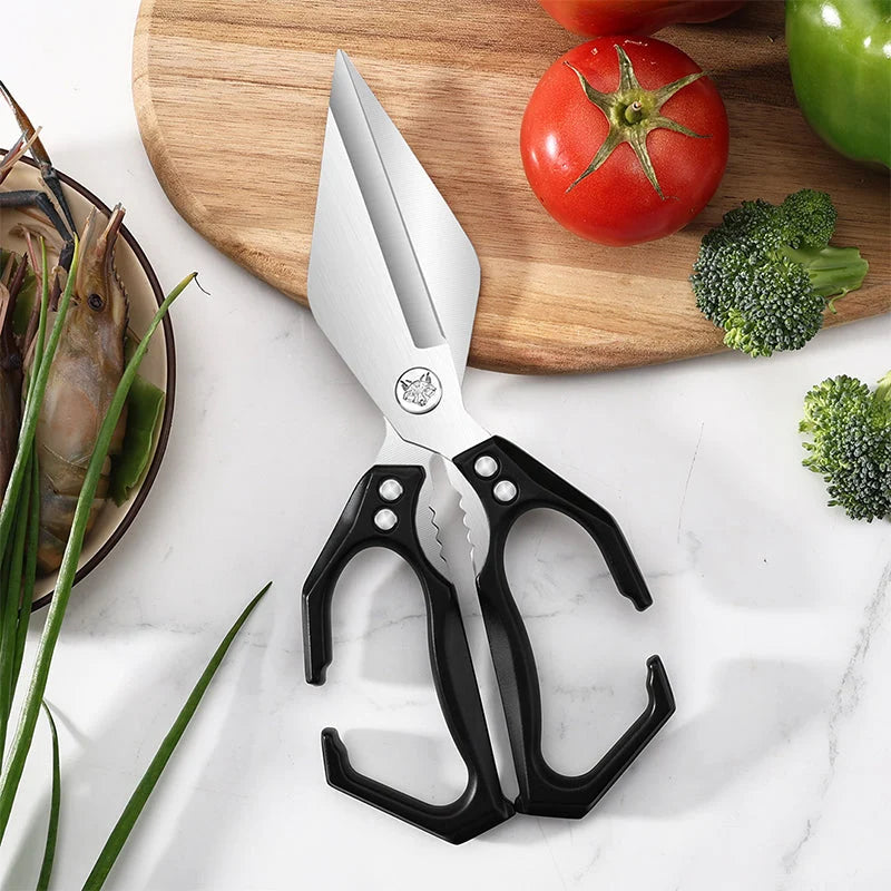 Multifunction Kitchen Scissors made of 3Cr13 Stainless Steel