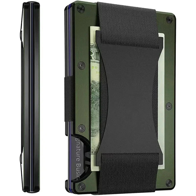 Slim Titanium Card Holder RFID Blocking