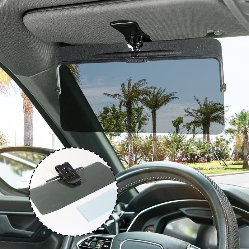 Car sun visor extension polarized