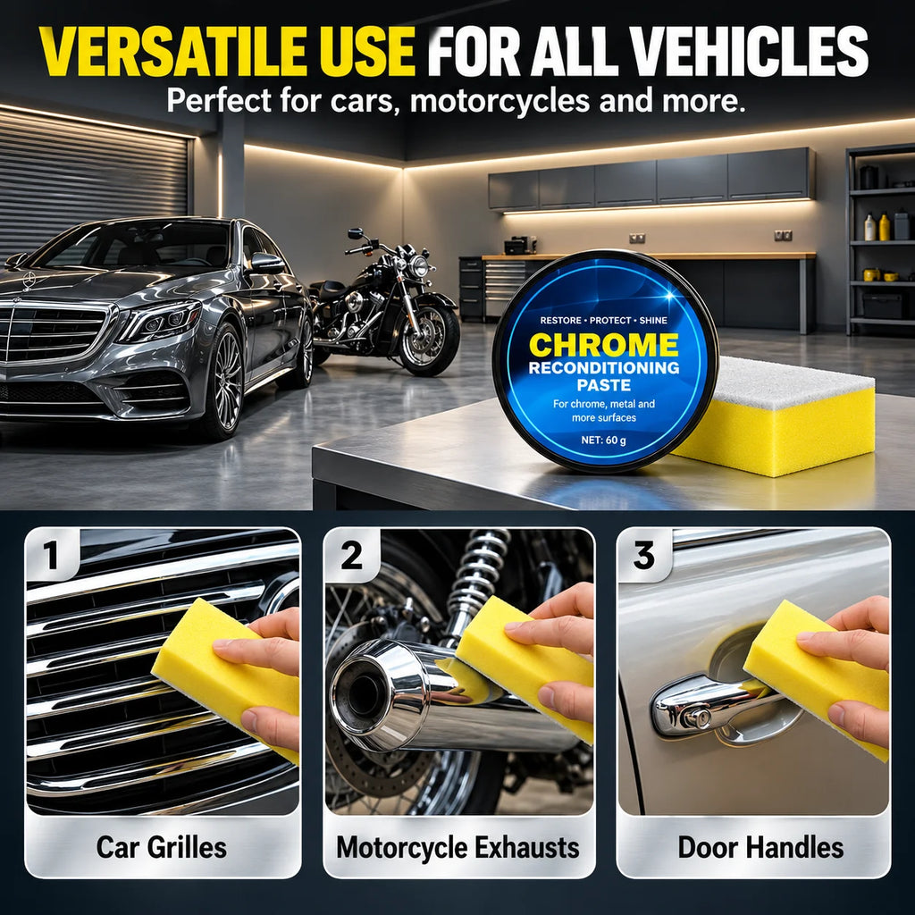 Chrome Repair Paste with Sponge 50g
