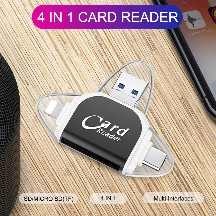 SpeedMate Link – 4-in-1 Card Reader for SD and Micro SD Cards