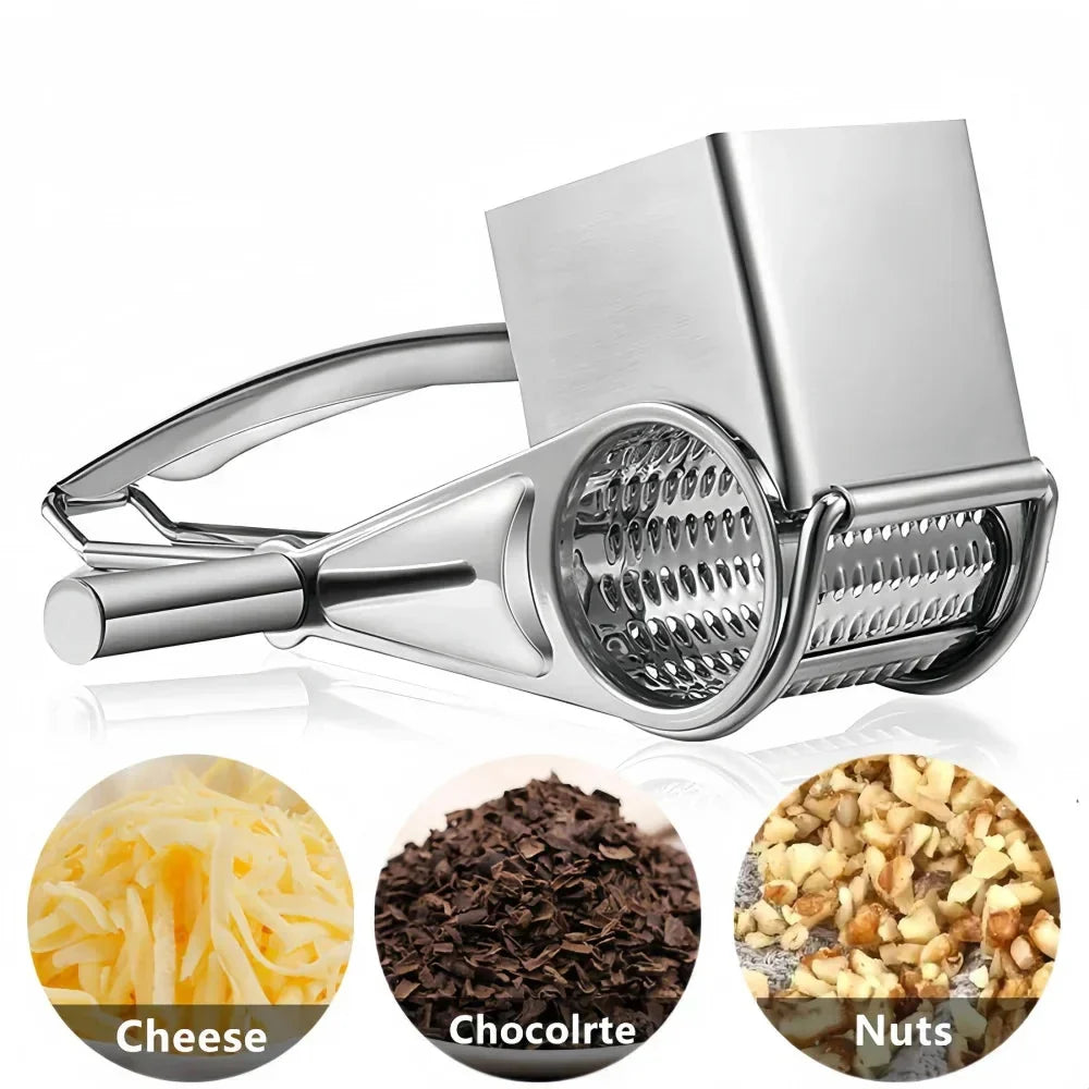 Rotary Cheese Grater made of Stainless Steel