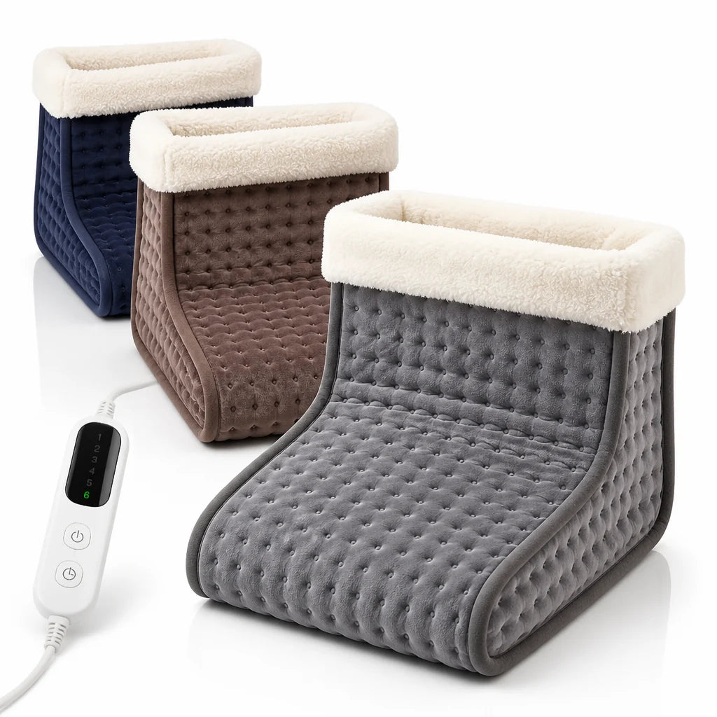 Electric Foot Warmer with 6 Settings and Remote Control (Washable Lining)