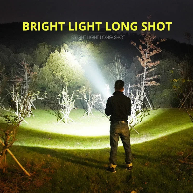 100,000 Lumen IP68 Tactical Flashlight (OLED Display)