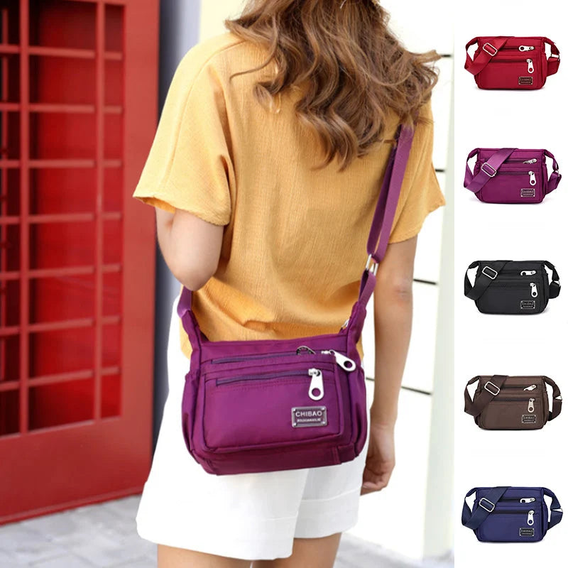 Women's Crossbody Bag Nylon Water-Resistant