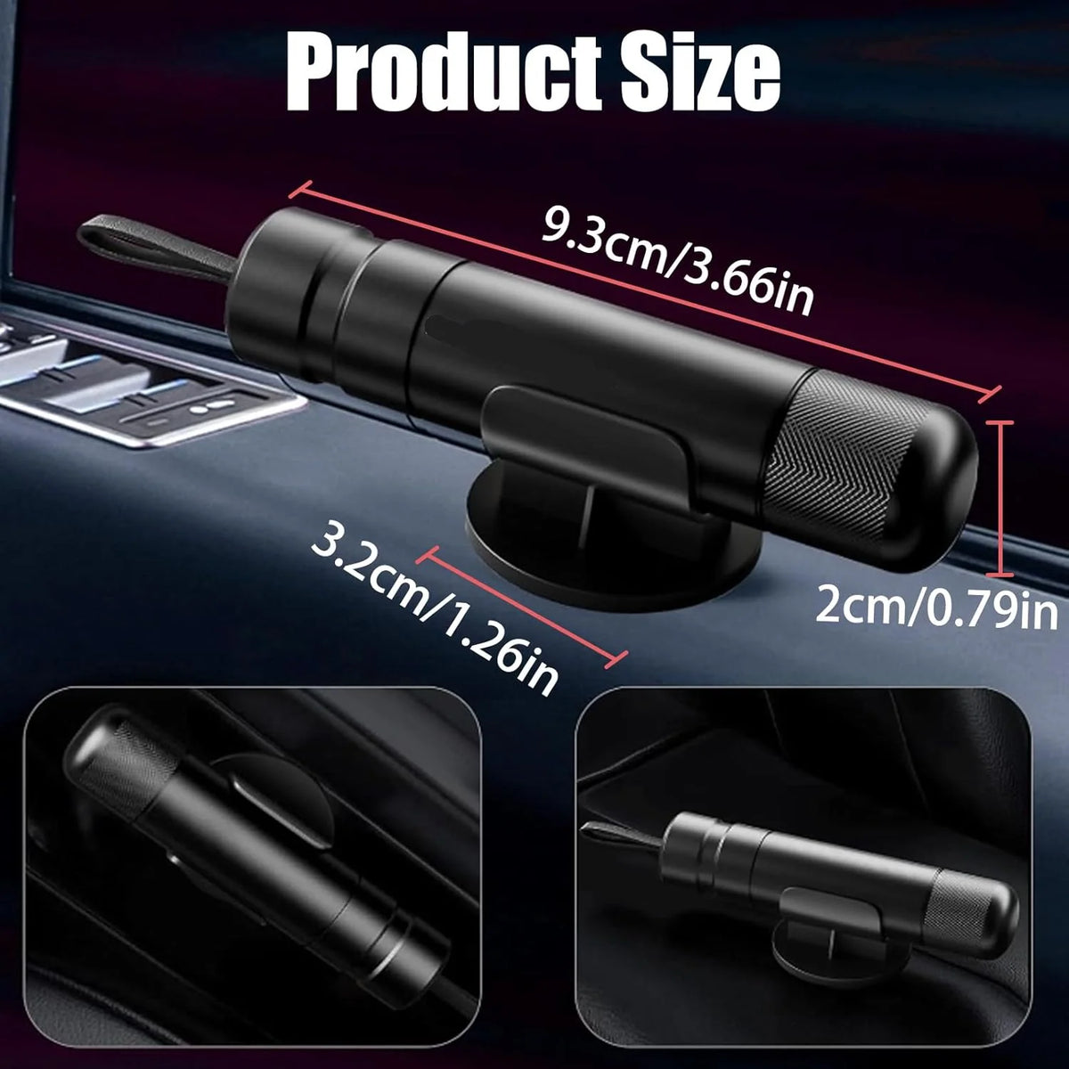 Car Escape Tool Keychain Window Breaker & Seat Belt Cutter