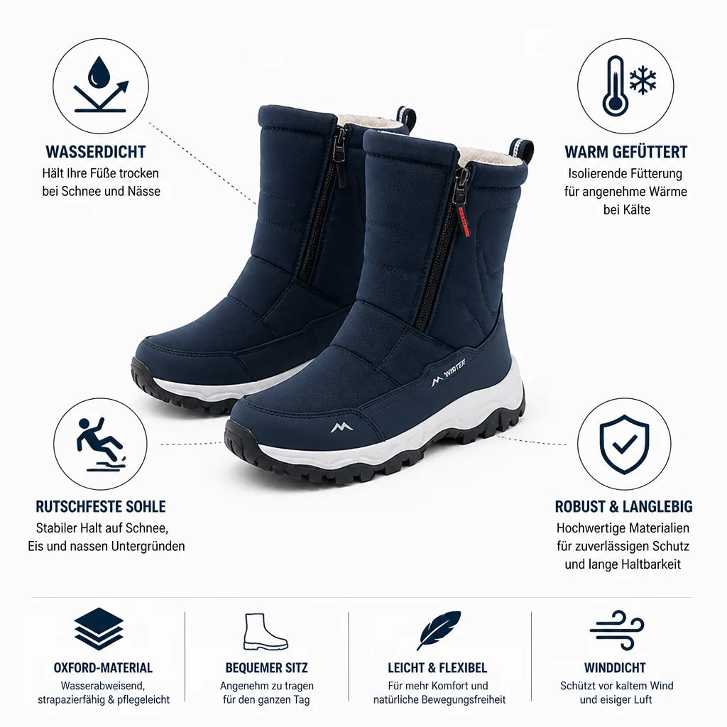 Waterproof insulated non-slip winter boots (women)