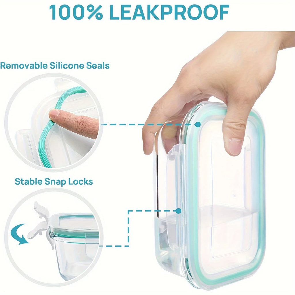 Food Storage Containers Airtight Leakproof Lids (8-Piece Set)