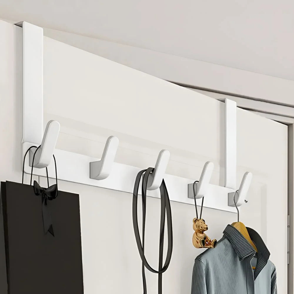 Door wardrobe 5 hooks stainless steel