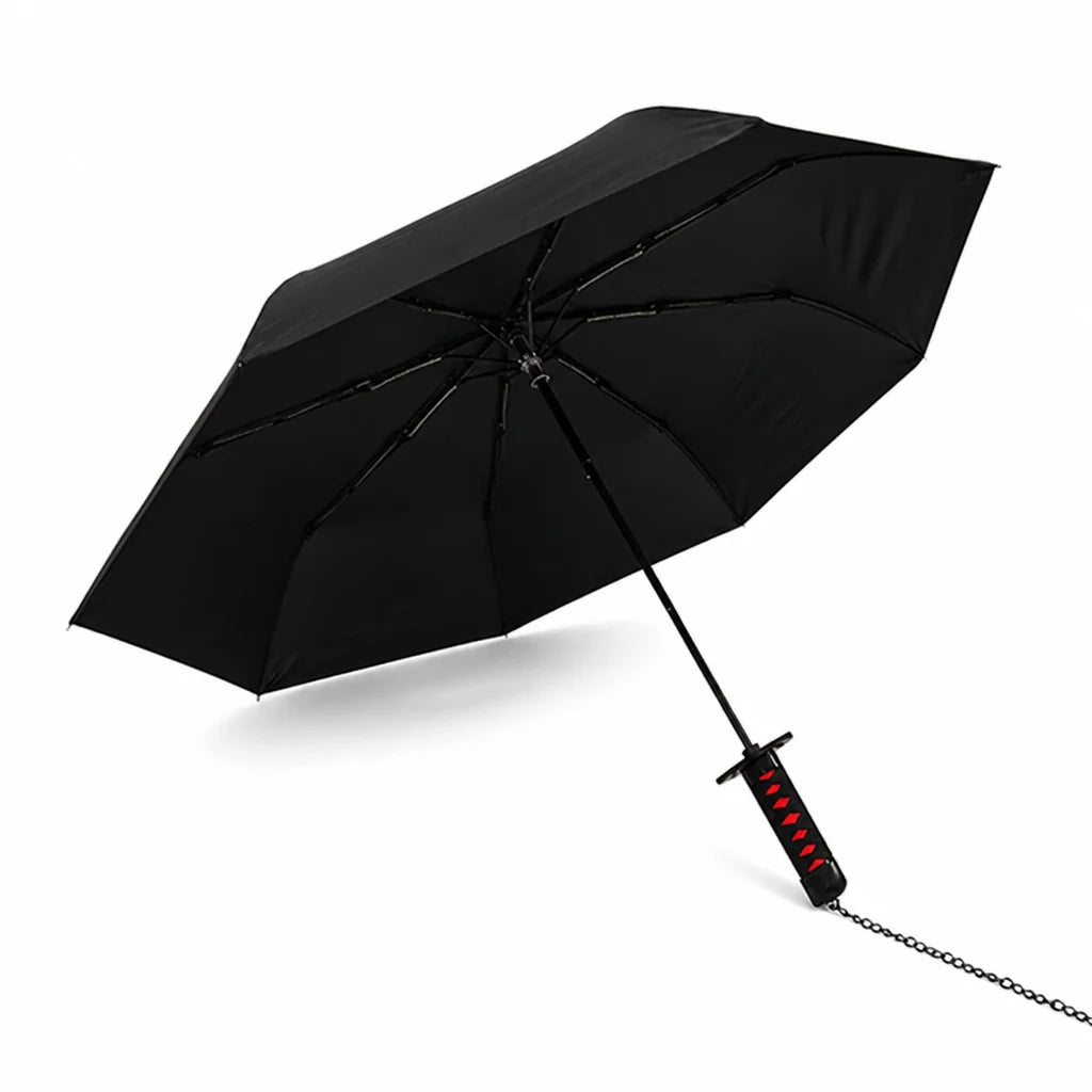 Windproof and UV-safe Foldable Umbrella in Katana Style