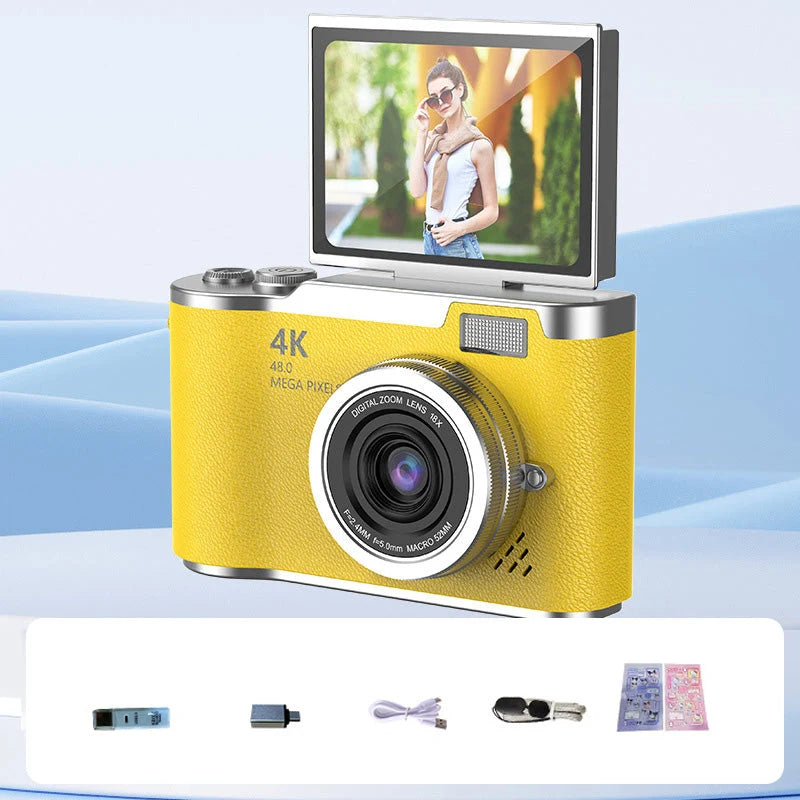 4K Digital Camera Flip Screen Autofocus
